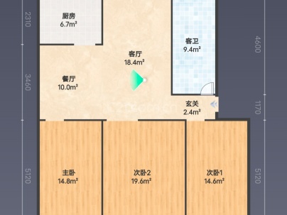 平马路东运管局家属院 3室 2厅 115平米