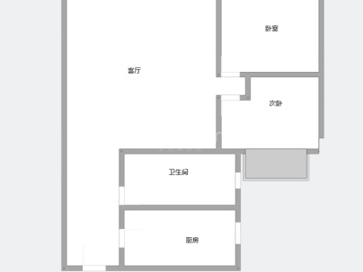 天峰祥和西苑 2室 1厅 75.33平米