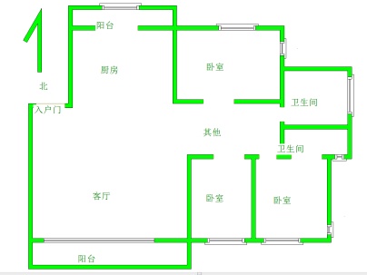 永茂水岸国际一期 3室 1厅 131平米