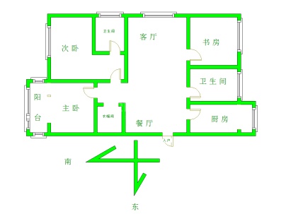 紫薇苑 3室 2厅 117平米