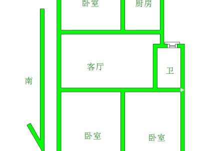天香花苑 3室 2厅 91平米