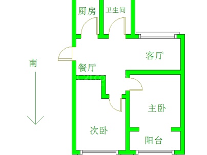 国宾壹号（京洲家园） 2室 2厅 93.7平米