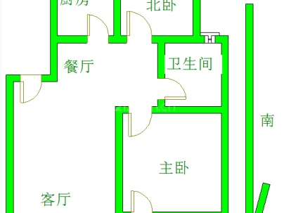 相山一号(鹰山北路) 2室 2厅 88平米