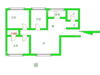 幸福家园二期 3室 2厅 121平米