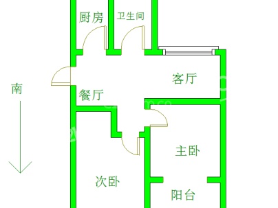 国宾壹号（京洲家园） 2室 1厅 93平米