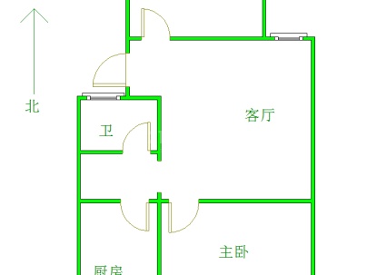 滨河花园一期 2室 2厅 67平米