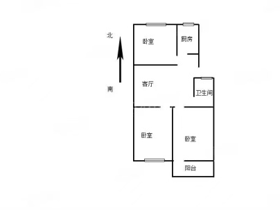 海宫路2号 3室 1厅 78平米