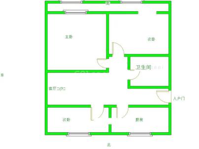 种子公司家属楼 3室 1厅 96.32平米