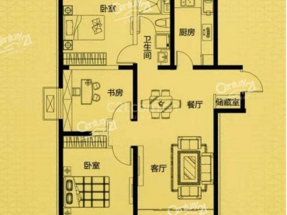 国宾壹号（京洲家园） 3室 2厅 100平米