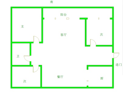 汉都中国府 3室 2厅 115平米