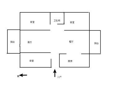 翡翠岛 3室 2厅 92.44平米