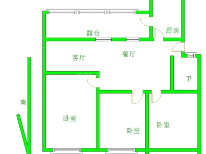 淮海中路118号 3室 2厅 106.78平米