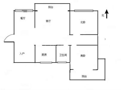 青竹苑 2室 1厅 98平米