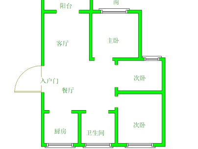 翰林学府 3室 2厅 128.87平米