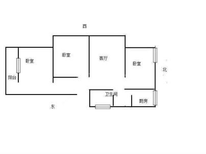 北山巷 3室 1厅 81平米