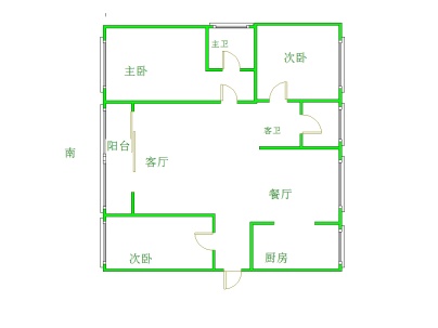 融翔·江山印 3室 2厅 107平米