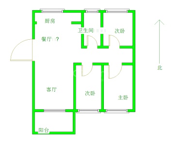 桂花园 3室 2厅 131平米