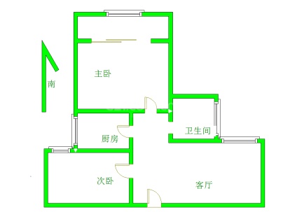 隆湖佳苑2期 2室 1厅 66平米