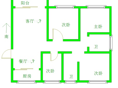 碧桂园黄金时代 4室 2厅 135平米