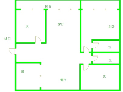 融翔·江山印 3室 2厅 119平米