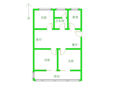 中城社区 3室 2厅 99.68平米