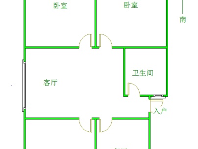 怡园小区 3室 2厅 106平米