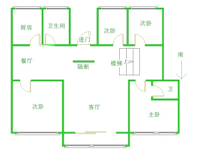 黎苑E组 4室 2厅 199.28平米