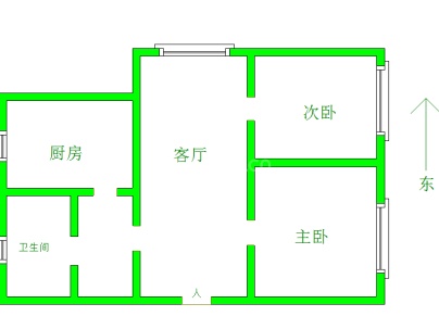 青和宝地 2室 1厅 70平米