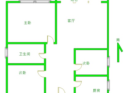 化肥新村 3室 2厅 93平米
