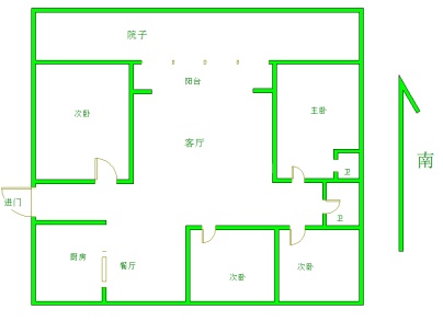 中梁凯旋门 5室 2厅 173.44平米
