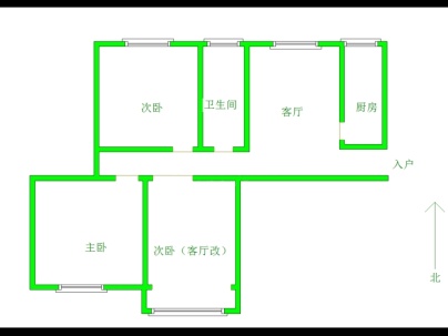 金色云天 3室 2厅 126平米