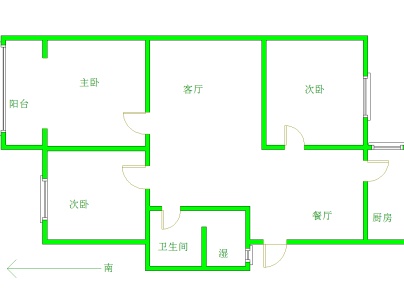小陈庄惠黎路15号 3室 2厅 88.7平米