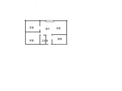 新世纪商贸城 3室 1厅 83平米