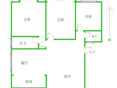 玉兰花城玉兰阁 3室 2厅 113平米