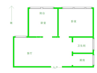 东岳雅苑 2室 1厅 99平米