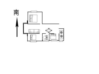 德城紫云府 2室 2厅 99.27平米