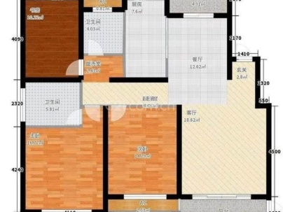 翰林学府 3室 2厅 138平米