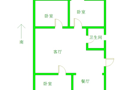 实小家属楼 3室 2厅 105平米