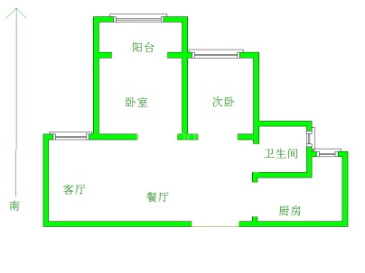 德城紫云府 2室 2厅 81平米