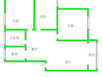 金桂花园 3室 2厅 98平米