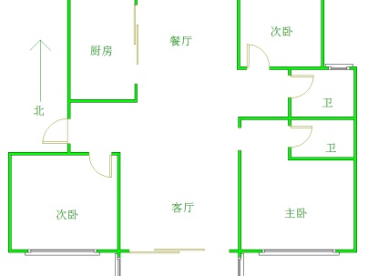 宏发半岛 3室 2厅 143.4平米