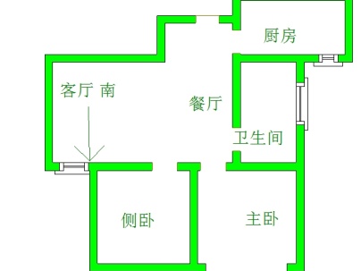 金鹰购物中心住宅 2室 2厅 101.8平米