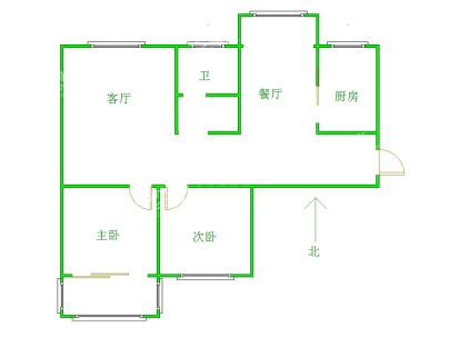 桓湖花园 2室 2厅 117平米