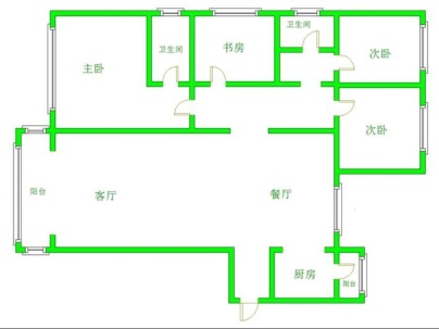 恒大中央公园 4室 2厅 137平米