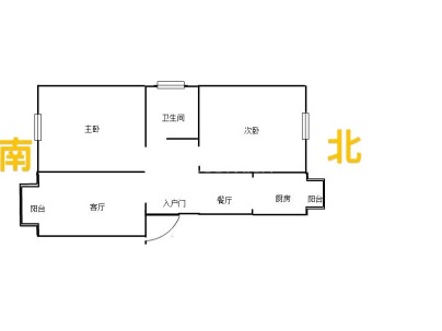 濉河花园一期 2室 2厅 85.5平米