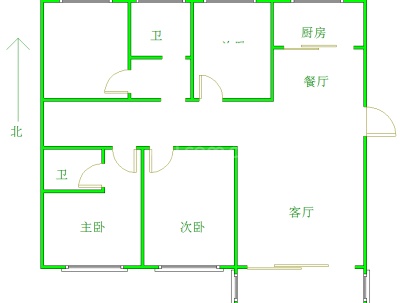 碧桂园黄金时代 4室 2厅 128平米