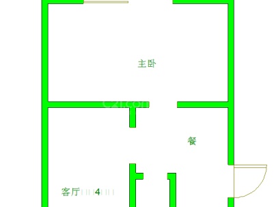 红方小区 2室 1厅 50平米