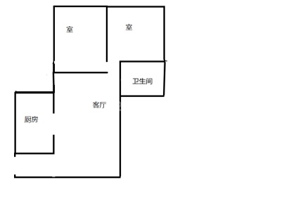 鼎元公寓 2室 2厅 97平米