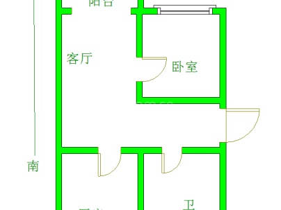 海宫南村 1室 2厅 52平米