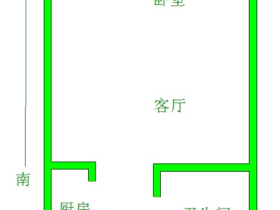 恒大雅苑 1室 1厅 57平米